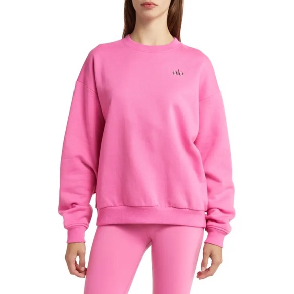 Alo Yoga☆ Accolade Crew Neck Pullover くすみピンク メンズ Accolade Crew Neck Pullover - Pink Quartz | Alo Yoga
